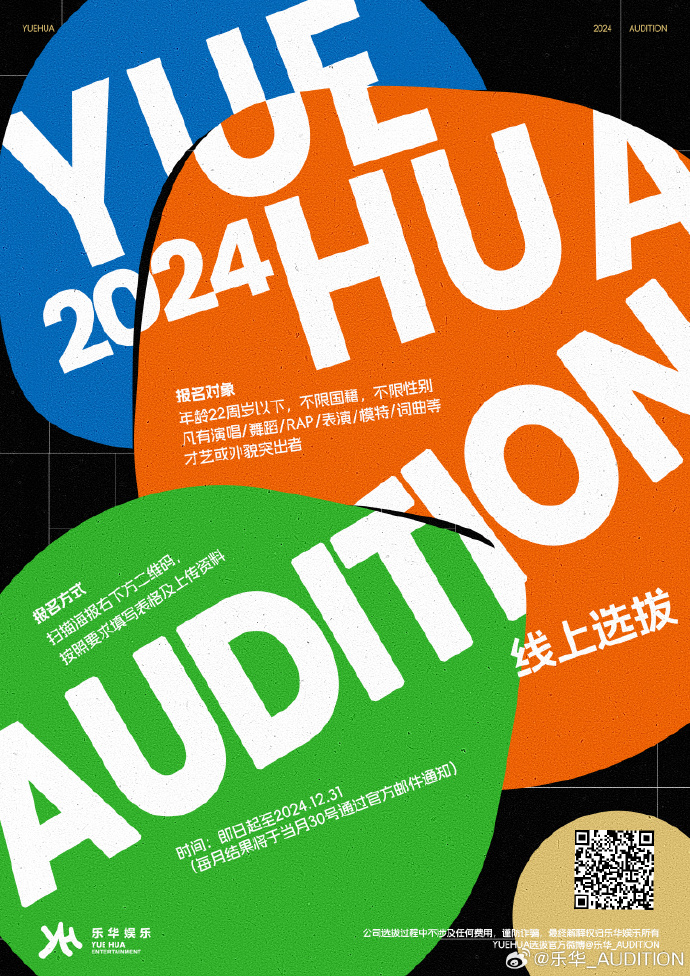 ​【PB】2024 乐华娱乐ONLINE日常选拔已开启